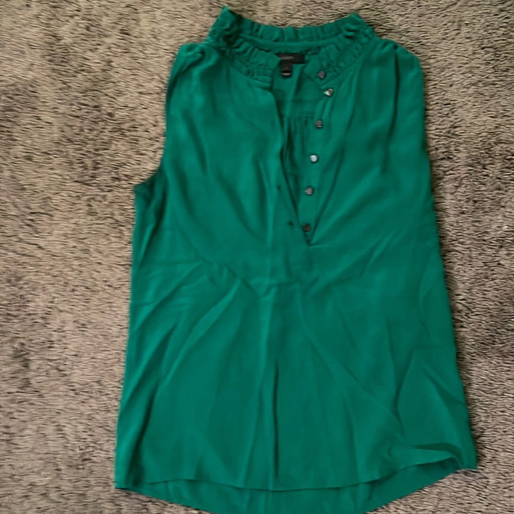 J. Crew sleeveless silk blouse